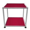 USM Haller Beistelltisch 41,8 x 41,8 x 39 cm Rubinrot- Beistelltische