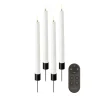Uyuni LED-Stabkerzen Weiß Geschenkset 4-teilig- Kerzen