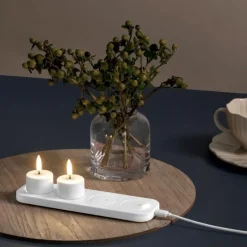 Uyuni Wiederaufladbares LED-Teelicht Weiß- Kerzen