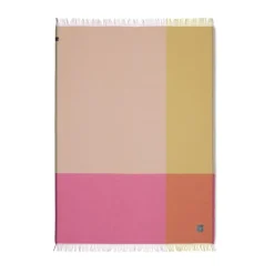 Vitra Colour Block Blanket Pink- Kissen & Decken