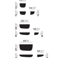 Vitra Corniche Medium Weiß- Wandregale
