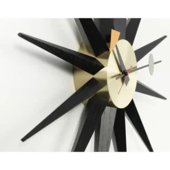 Vitra Sunburst Clock Black Brass- Uhren & Wetterstationen