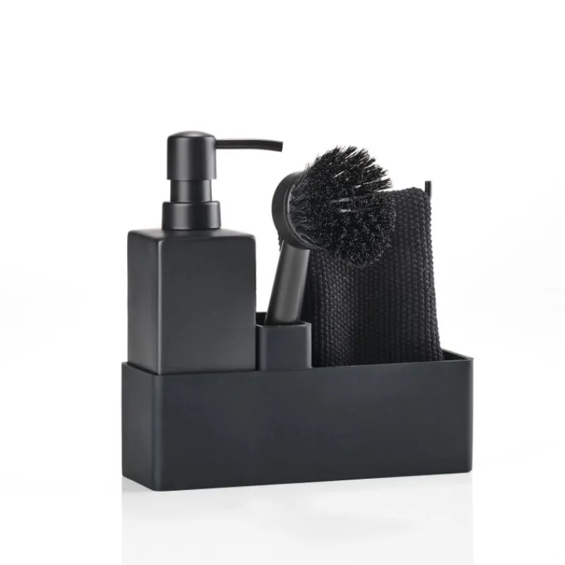 Zone Denmark Geschirrspülset mit Putzlappen Black- Küchenhelfer