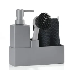 Zone Denmark Geschirrspülset mit Putzlappen Grey- Küchenhelfer