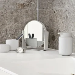 Zone Denmark Tischspiegel mit 5-fach Vergrößerung Ume Soft Grey- Badausstattung